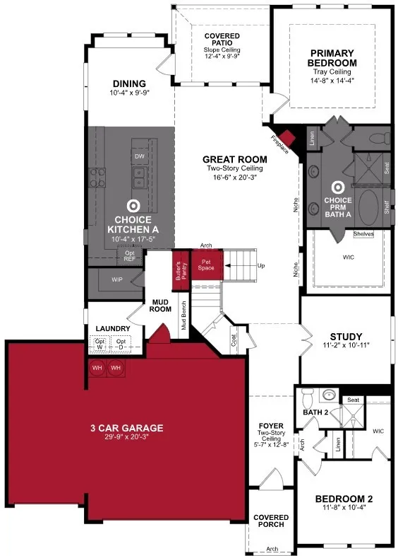 Beazer Homes Brookville Estates Summerfield floorplan.