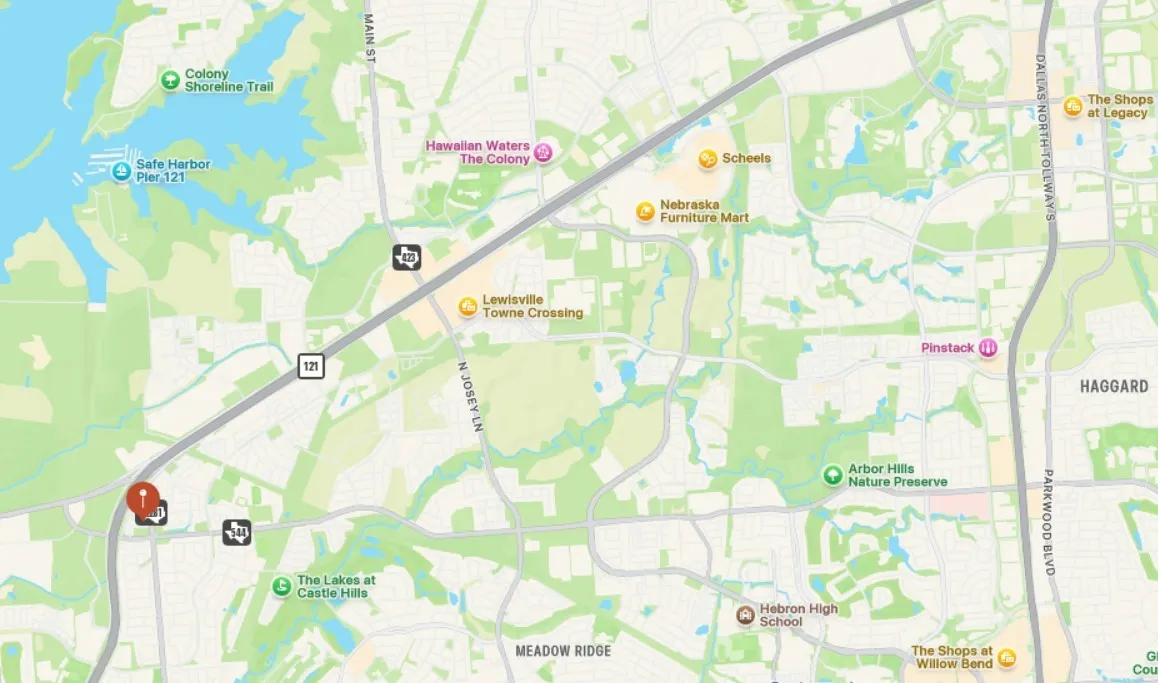 Map of property with streets / nearby areas