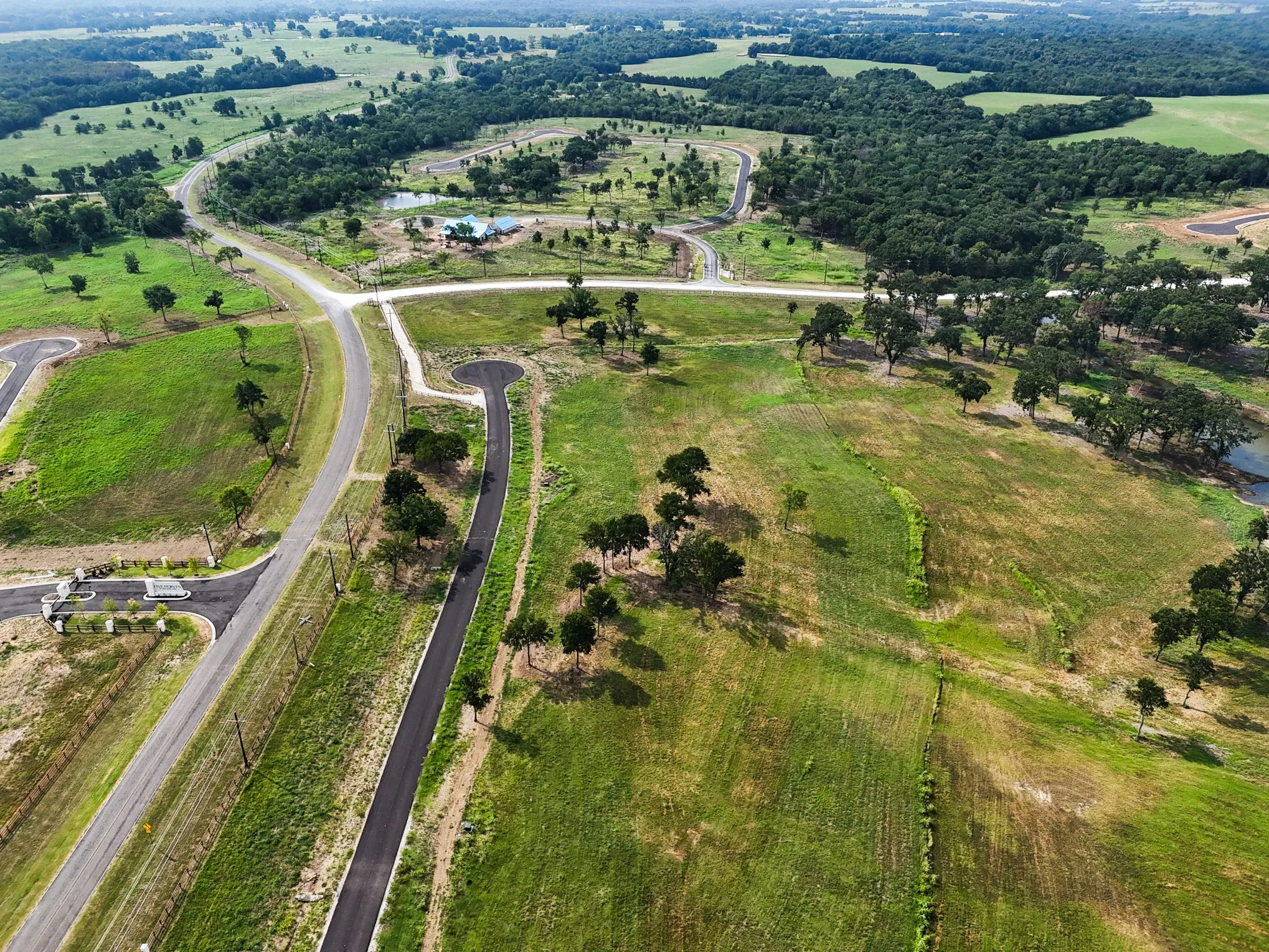 Aerial view of property's location