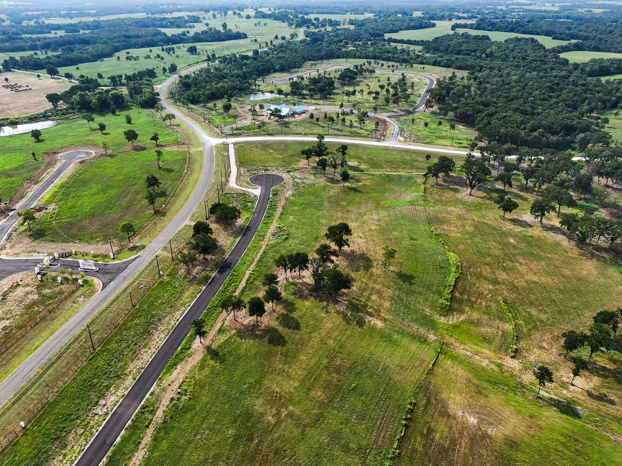 Aerial view of property's location