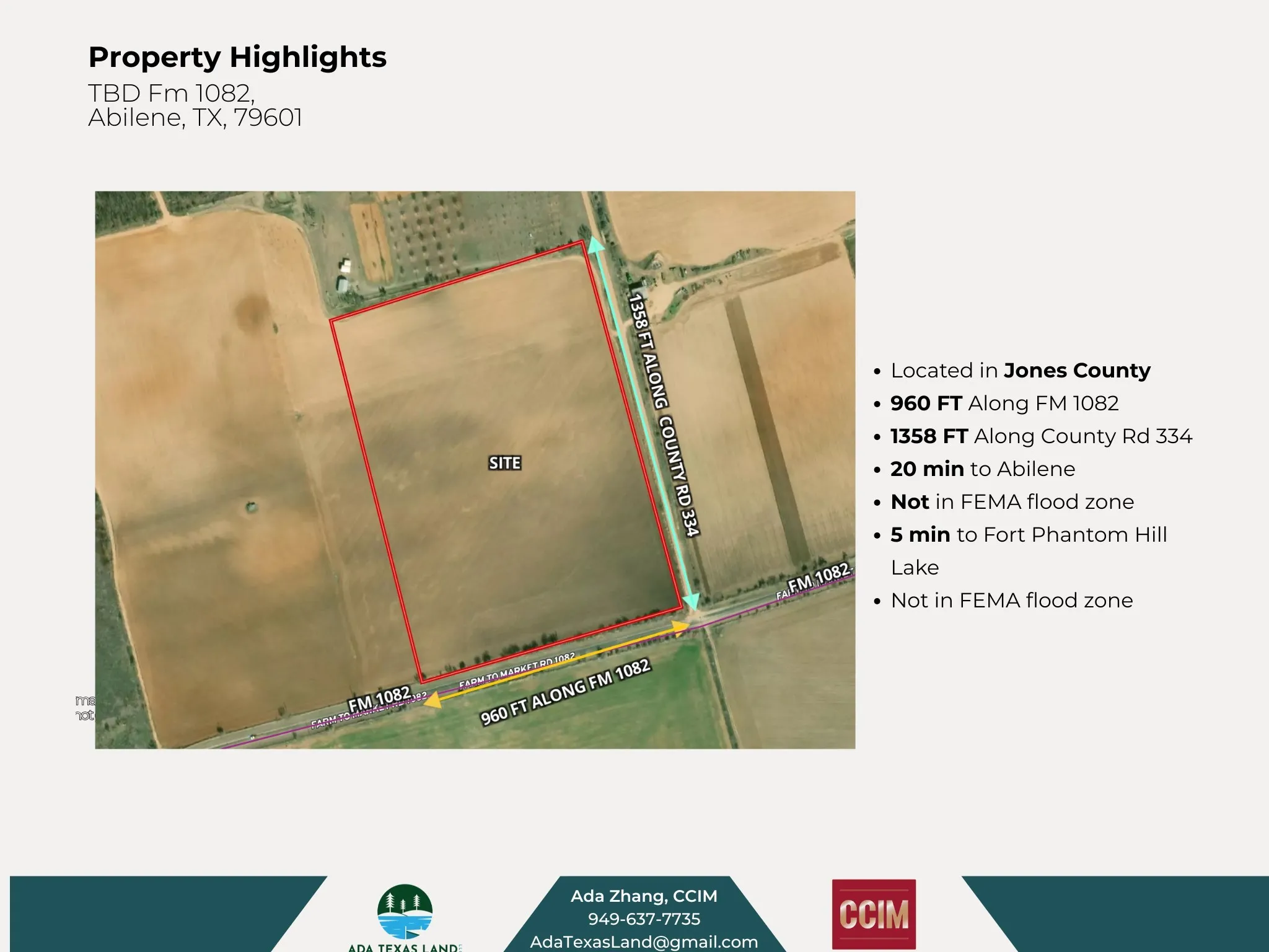 Unimproved Land For Sale in Jones County , Fm 1082, Abilene, Texas 79601, 0, 0, Garage spaces, 0 Sqft, built in 0, Price $476,000, mls#21019275, Real Estate Agent in Abilene, Homes For Sale in Jones county, Homes For Sale in Abilene, Realtor in Abilene Texas, Real Estate Brokerage Independent Realty Texas, Luminita Cordes Realtor