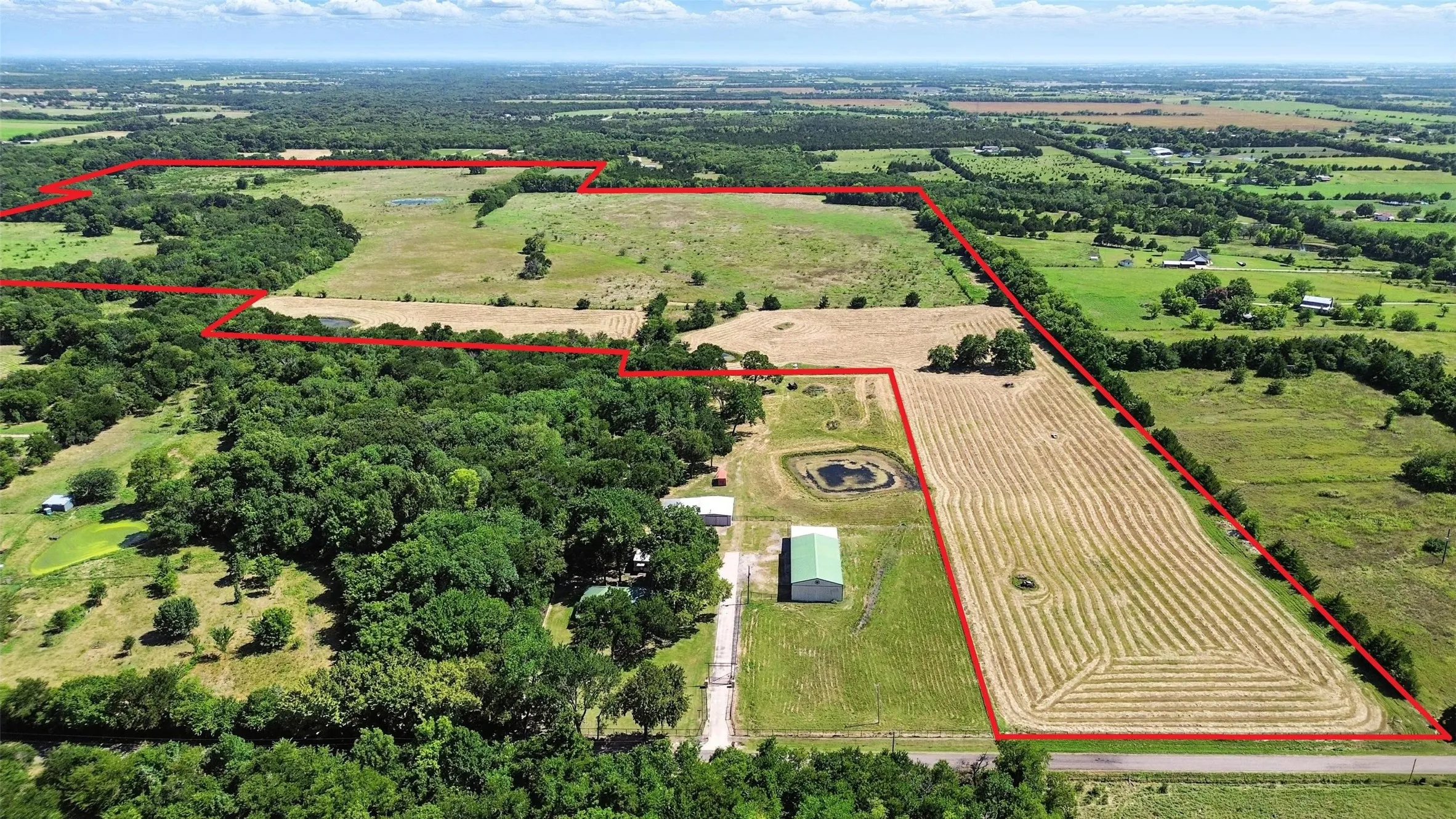 View of rural area featuring property parcel outlined