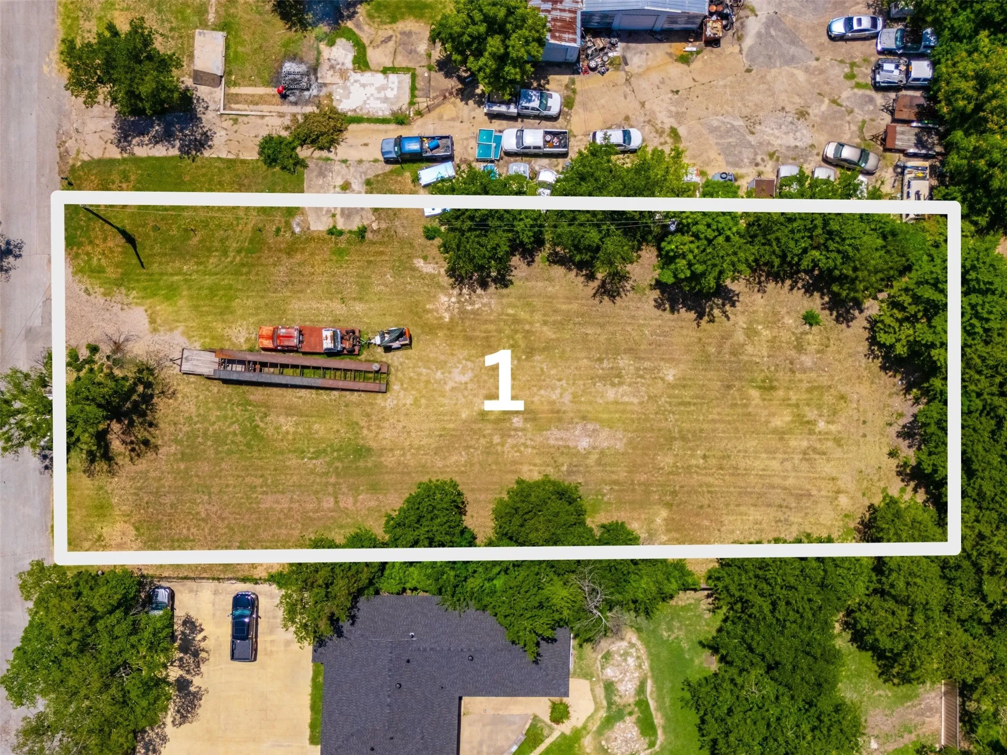 Expansive lot featuring a mostly clear, level terrain