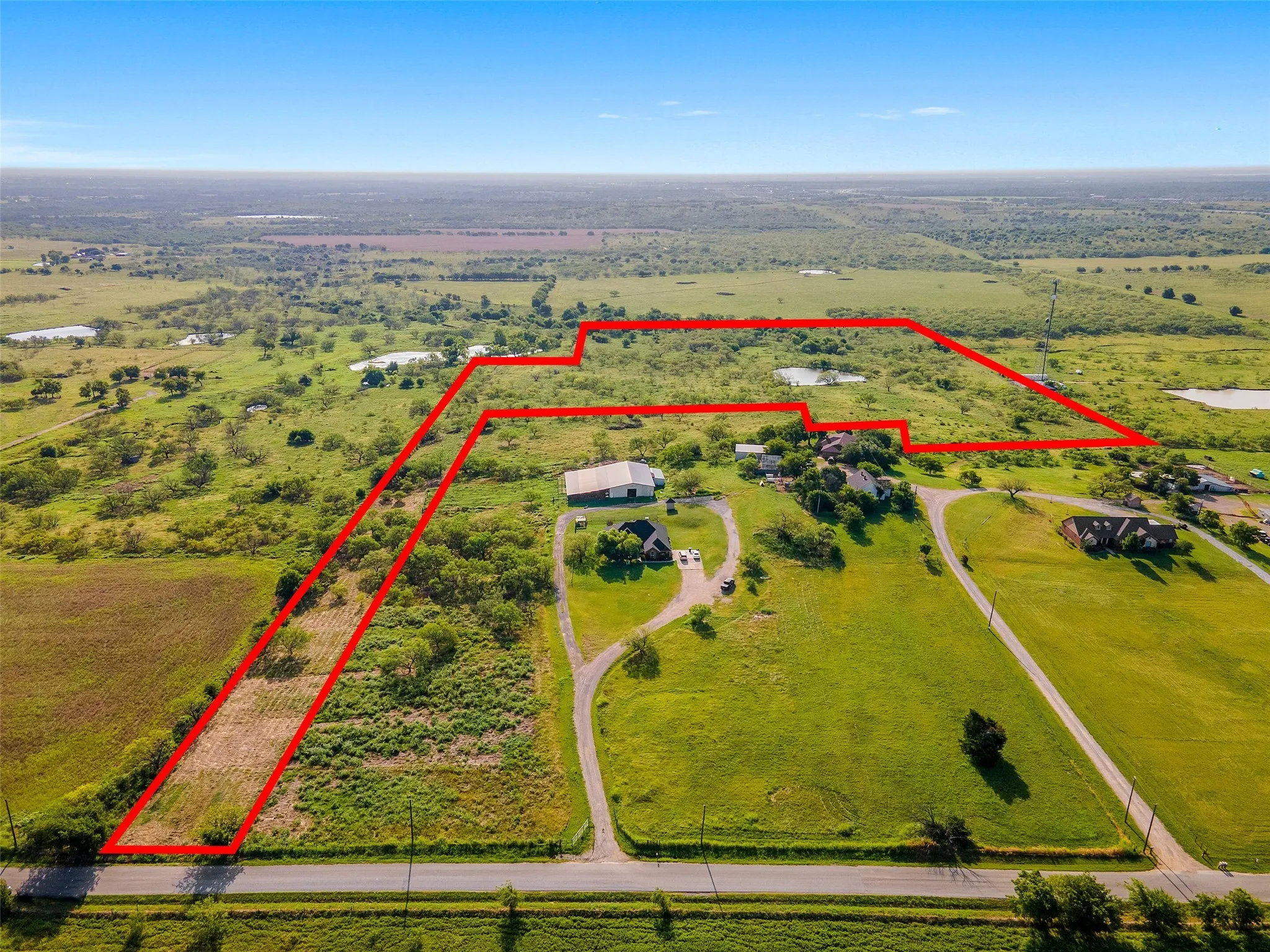 View of rural area featuring property boundaries highlighted