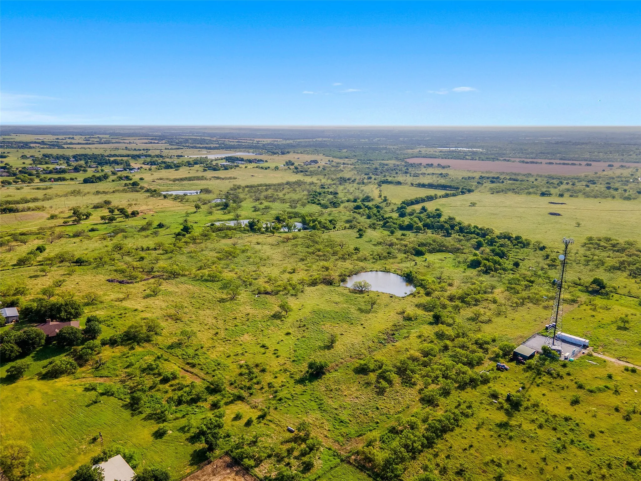 View of rural area with a large body of water