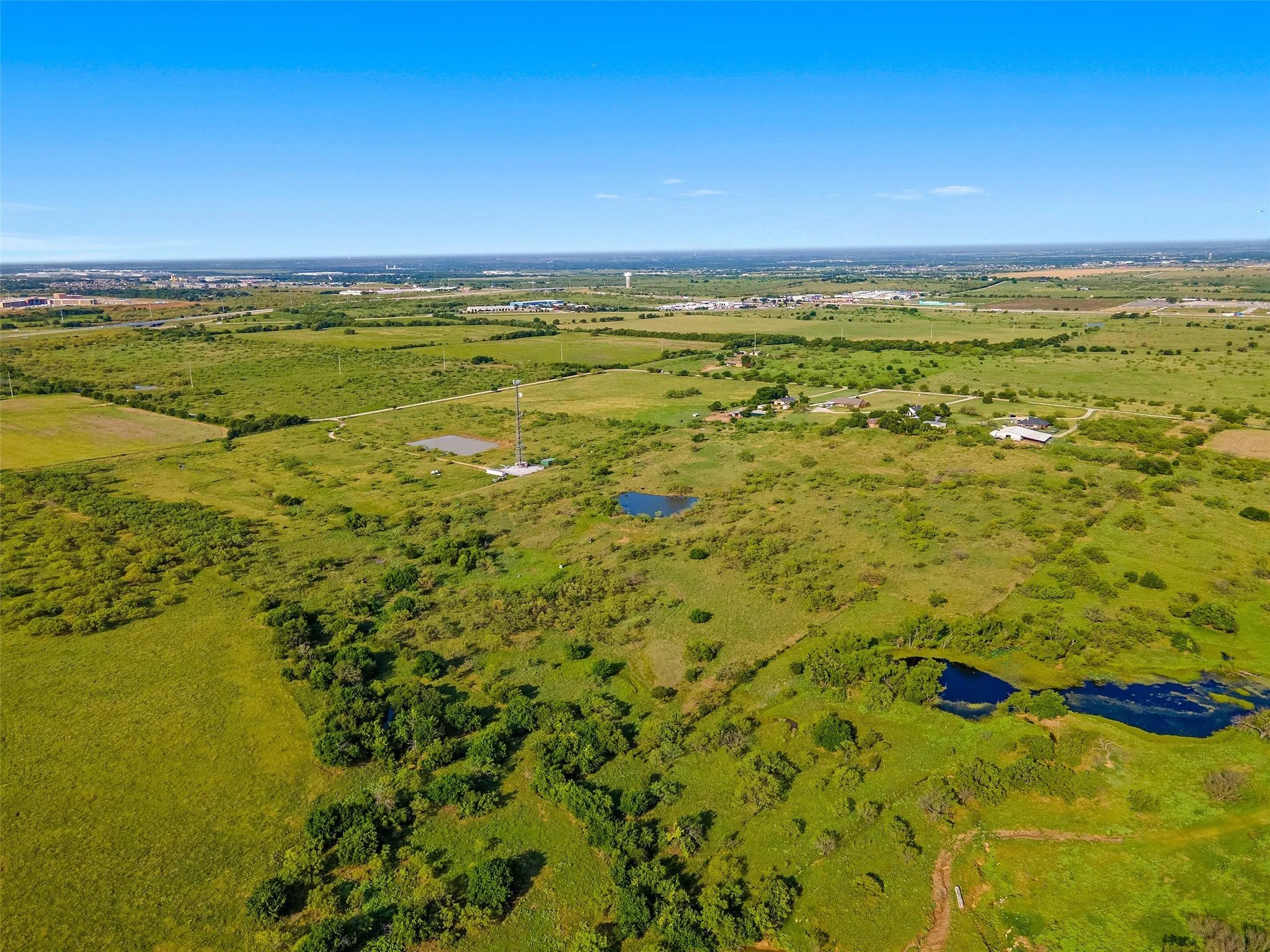 View of rural area with a large body of water