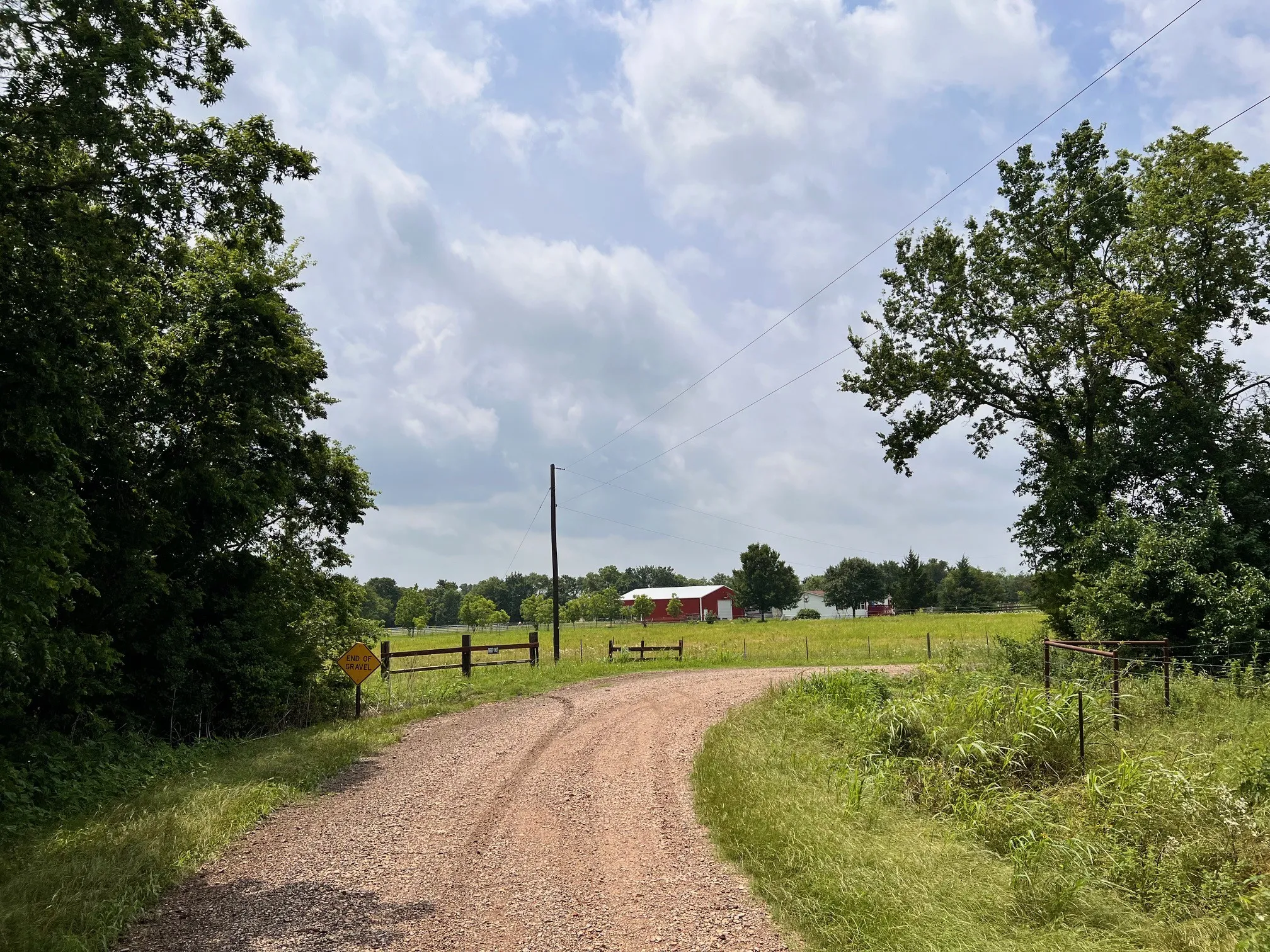 View of street with a view of countryside
