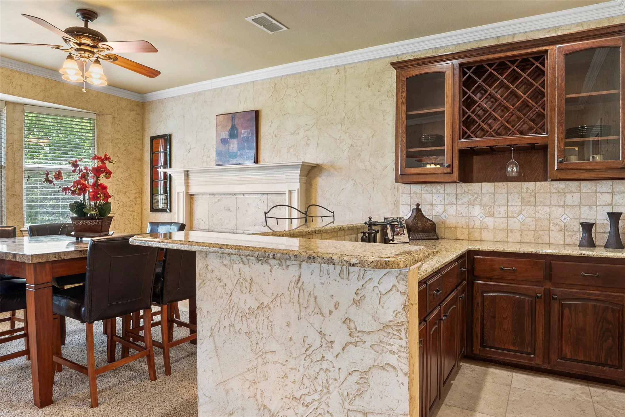 upstairs wet bar