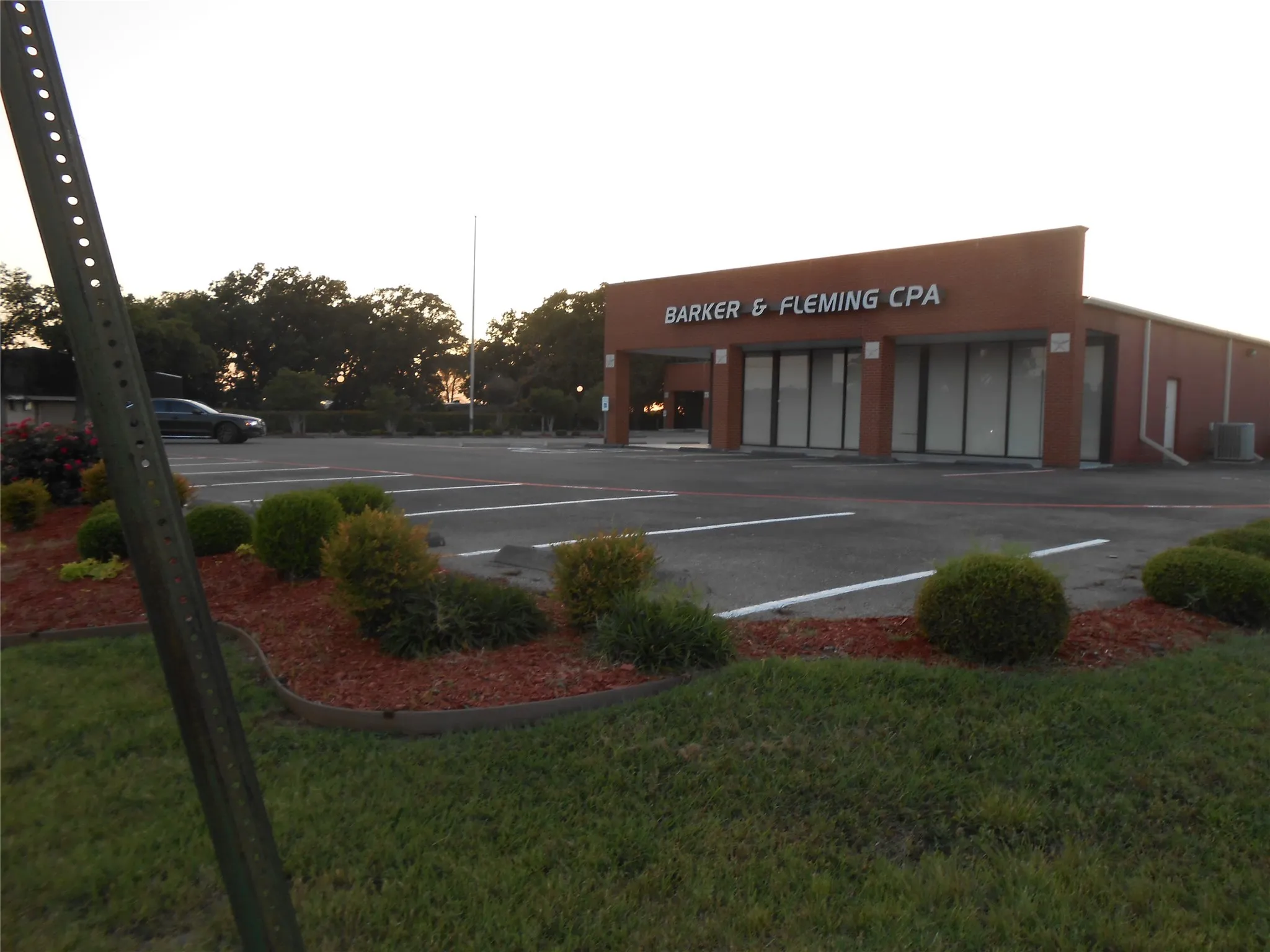 View of uncovered parking lot