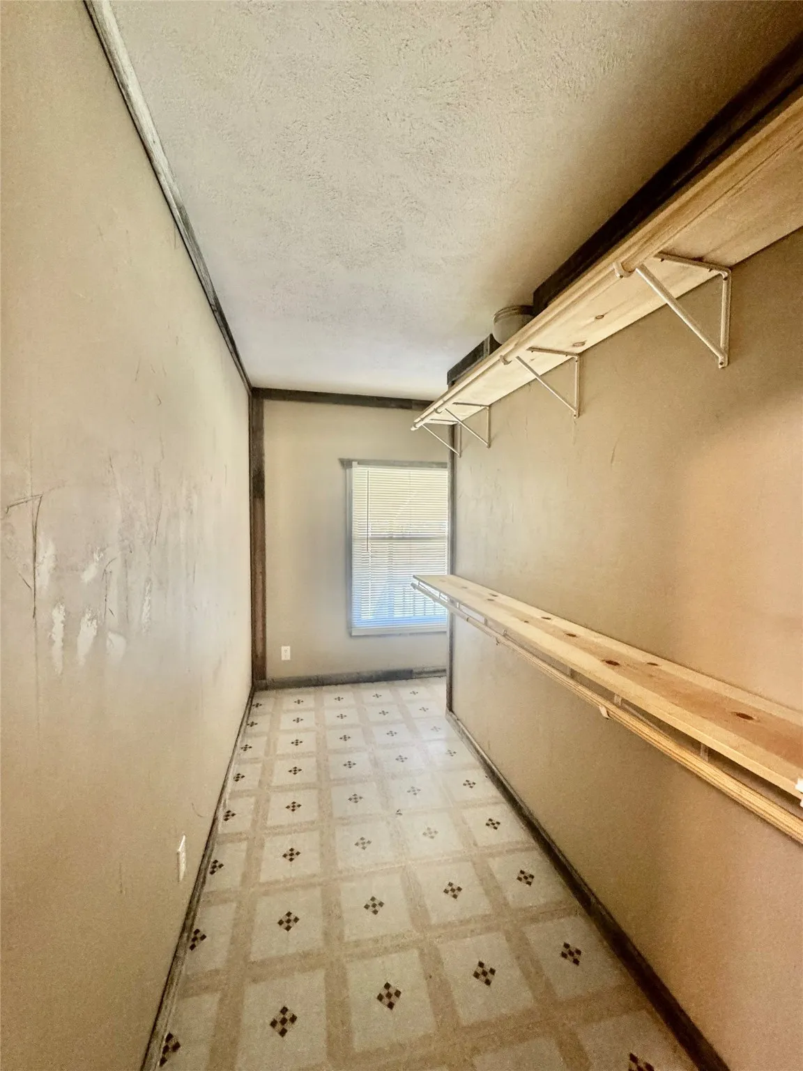 Huge storage room with perfect nook for home office