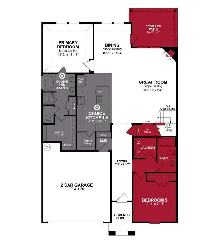 Beazer Homes The Villages at Hurricane Creek Rainier floorplan.
