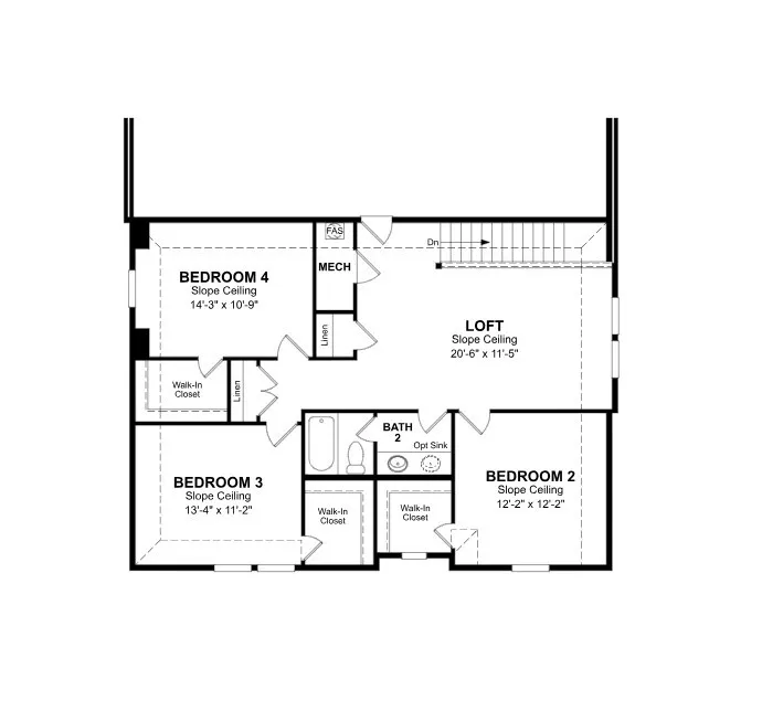 Beazer Homes The Villages at Hurricane Creek Rainier floorplan.