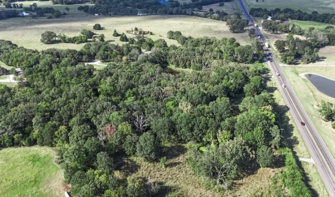 View of property location with a highway
