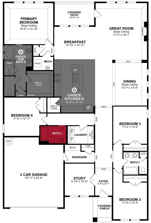 Beazer Homes Lovers Landing Driftwood Floorplan.