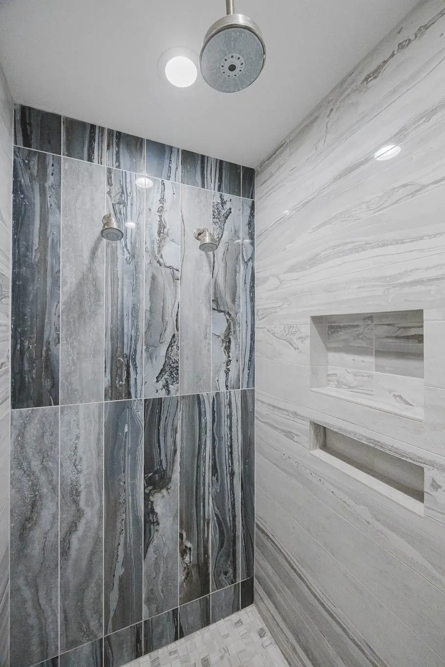 Full bathroom featuring a marble finish shower