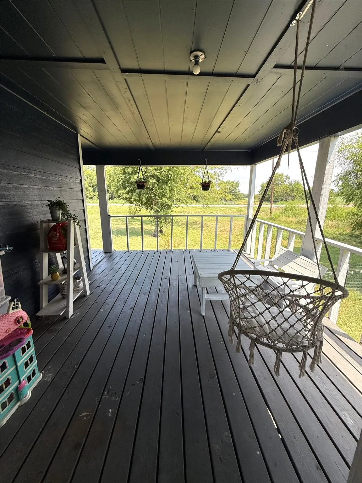 Deck with a lawn