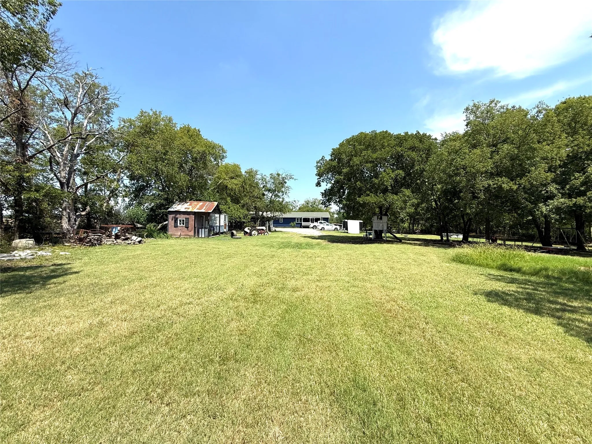 View of green lawn