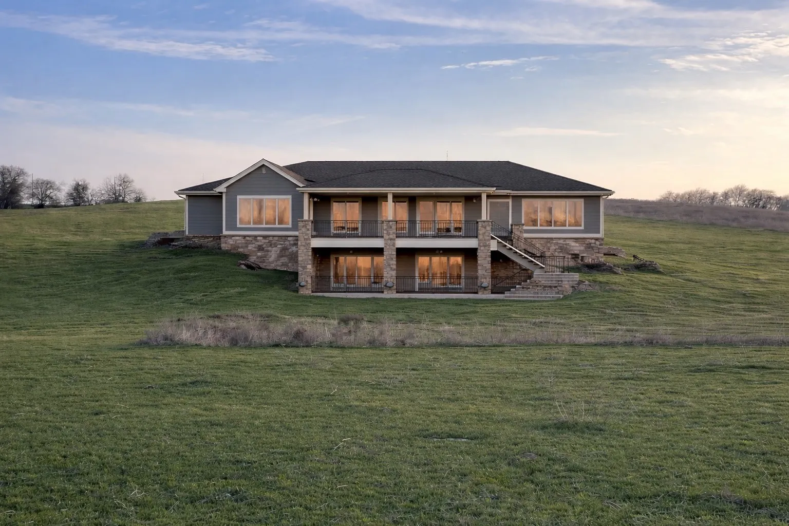 *EXAMPLE* Multi-level home shown in current elevation on larger scale. *There is no house on property*