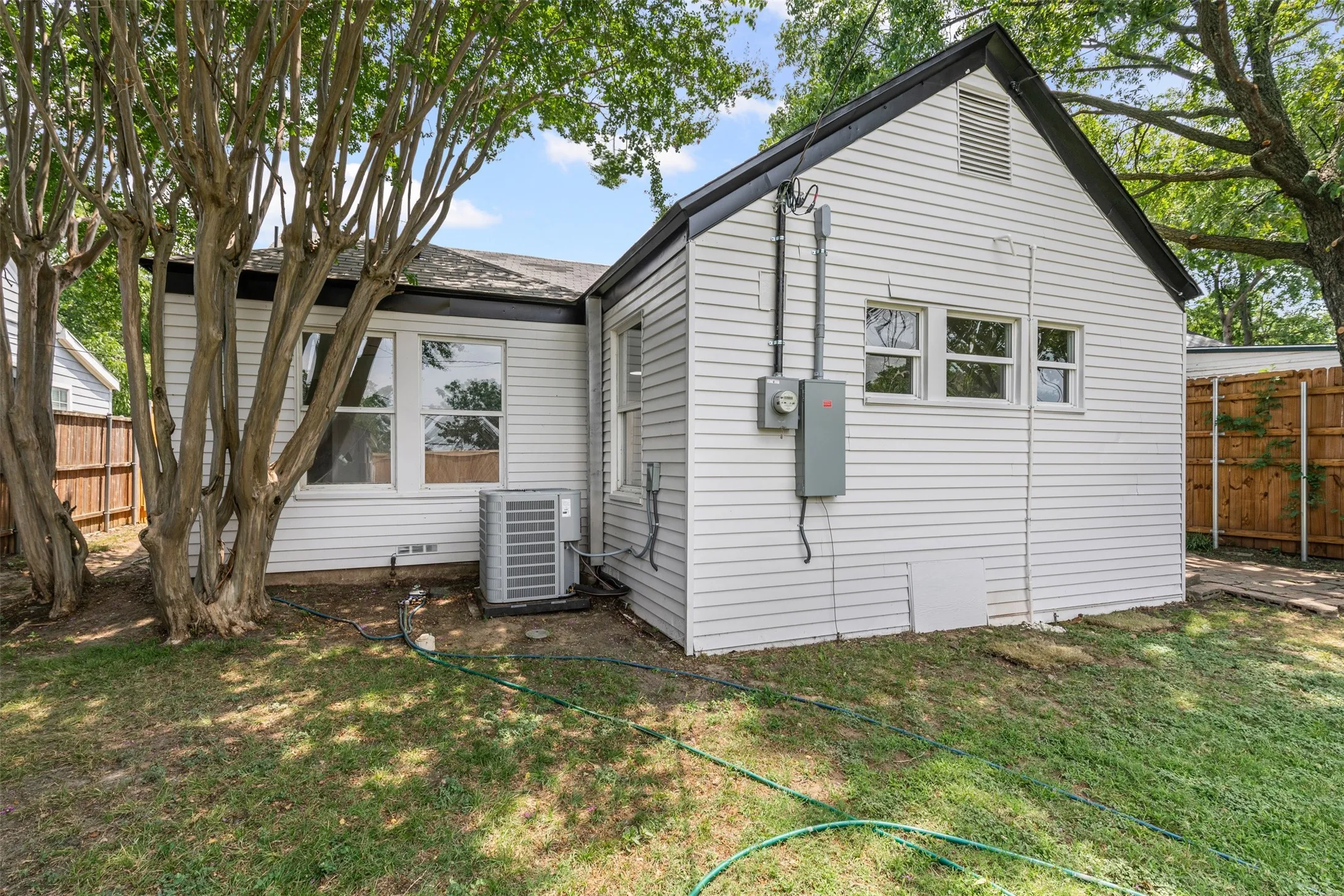 Back of property