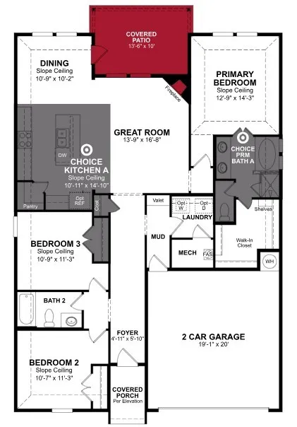 Beazer Homes Whitewing Trails Sierra floorplan.