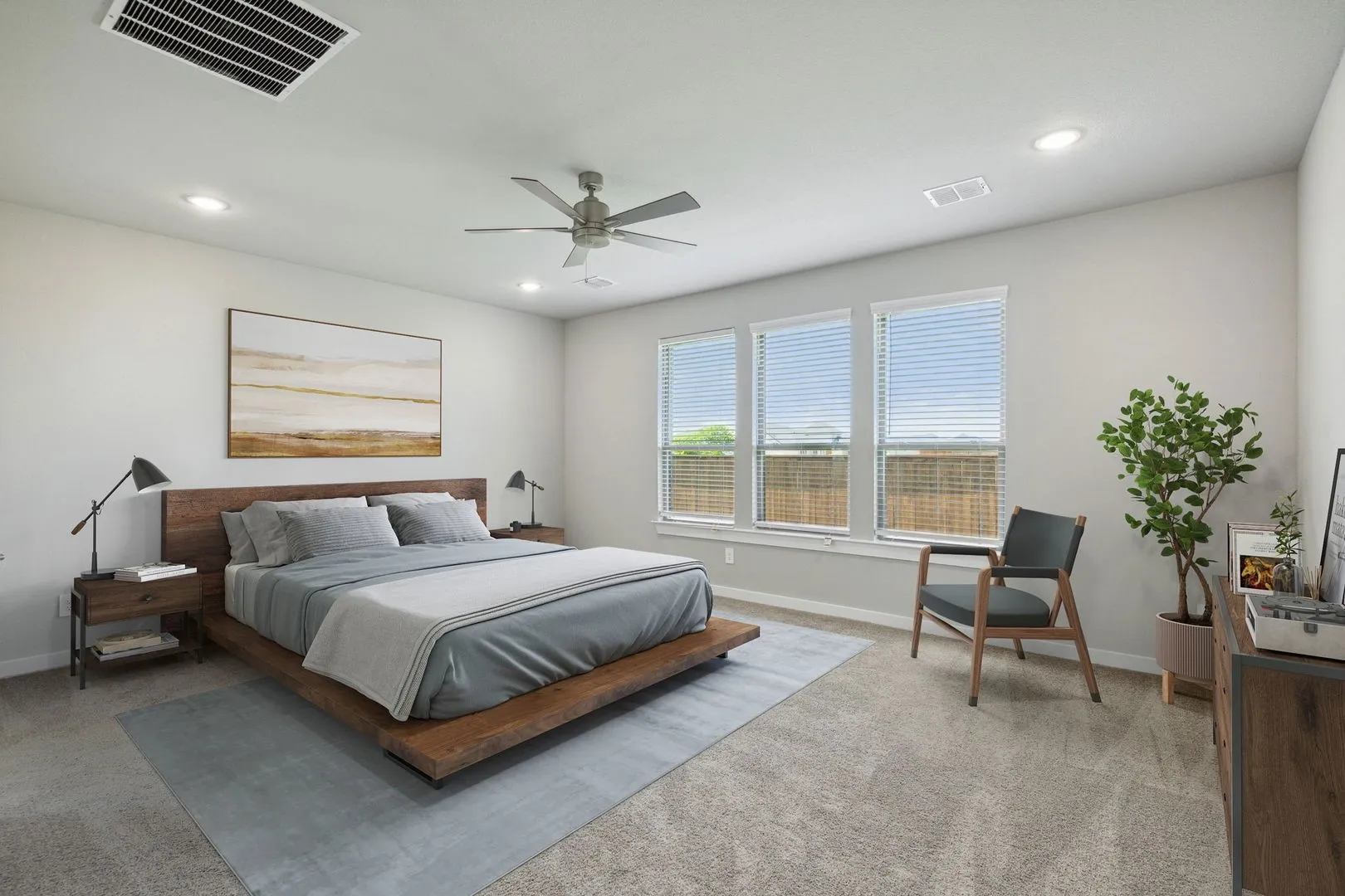 Primary Suite in the Henley home plan by Trophy Signature Homes – REPRESENTATIVE PHOTO