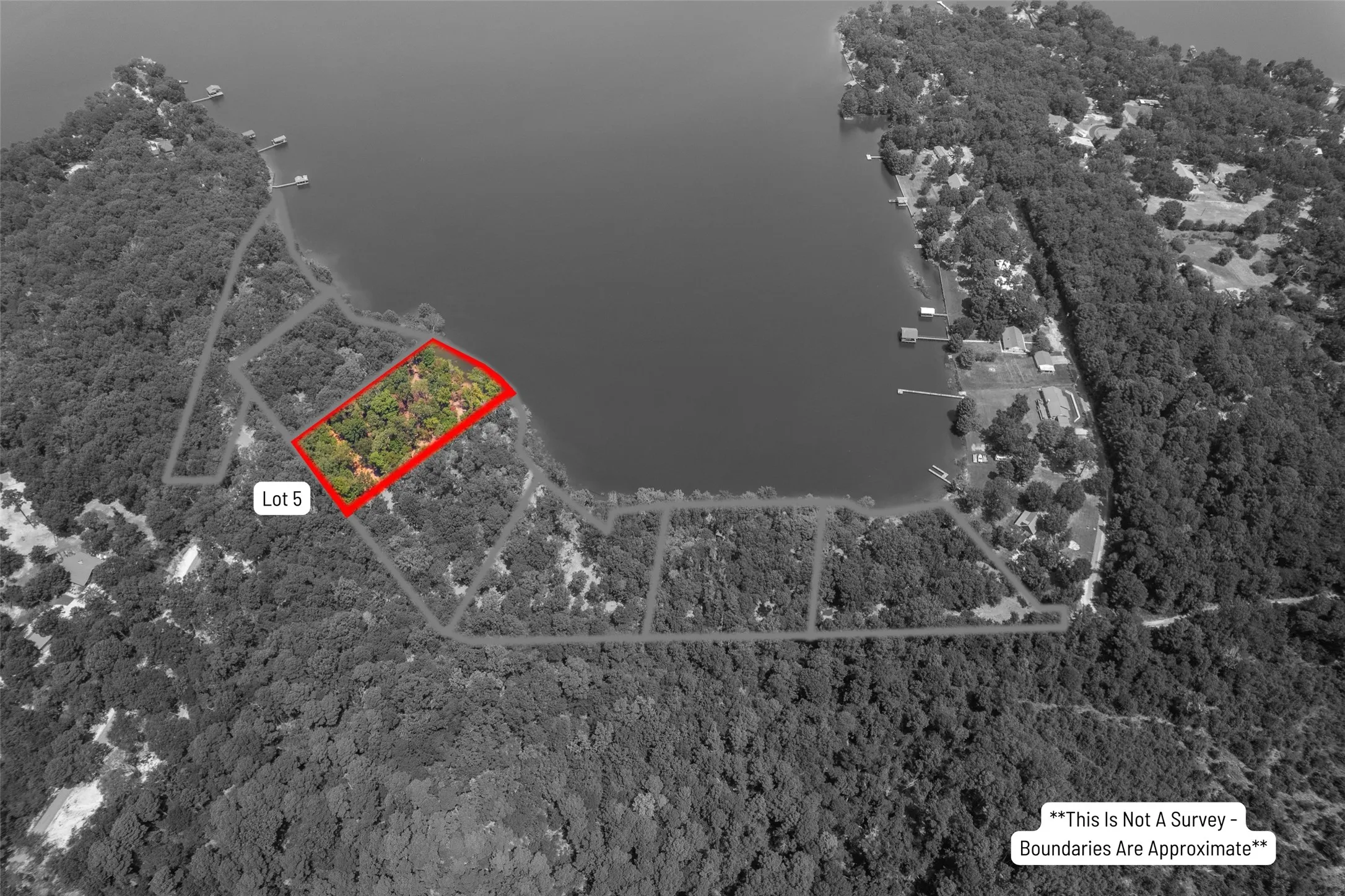 Map / location featuring property boundaries highlighted