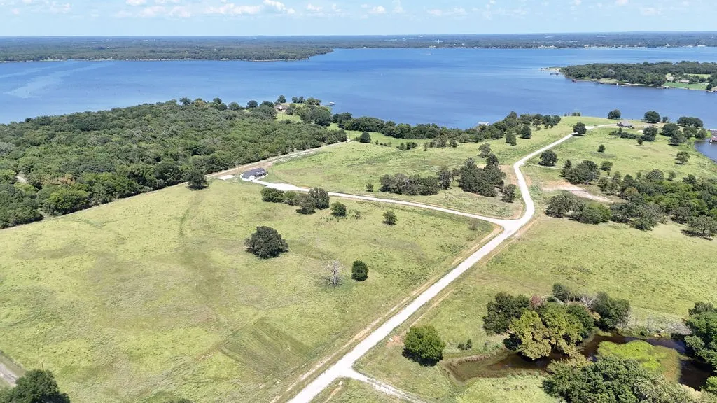Drone / aerial view of a large body of water