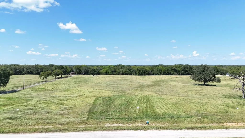 Aerial view of sparsely populated area