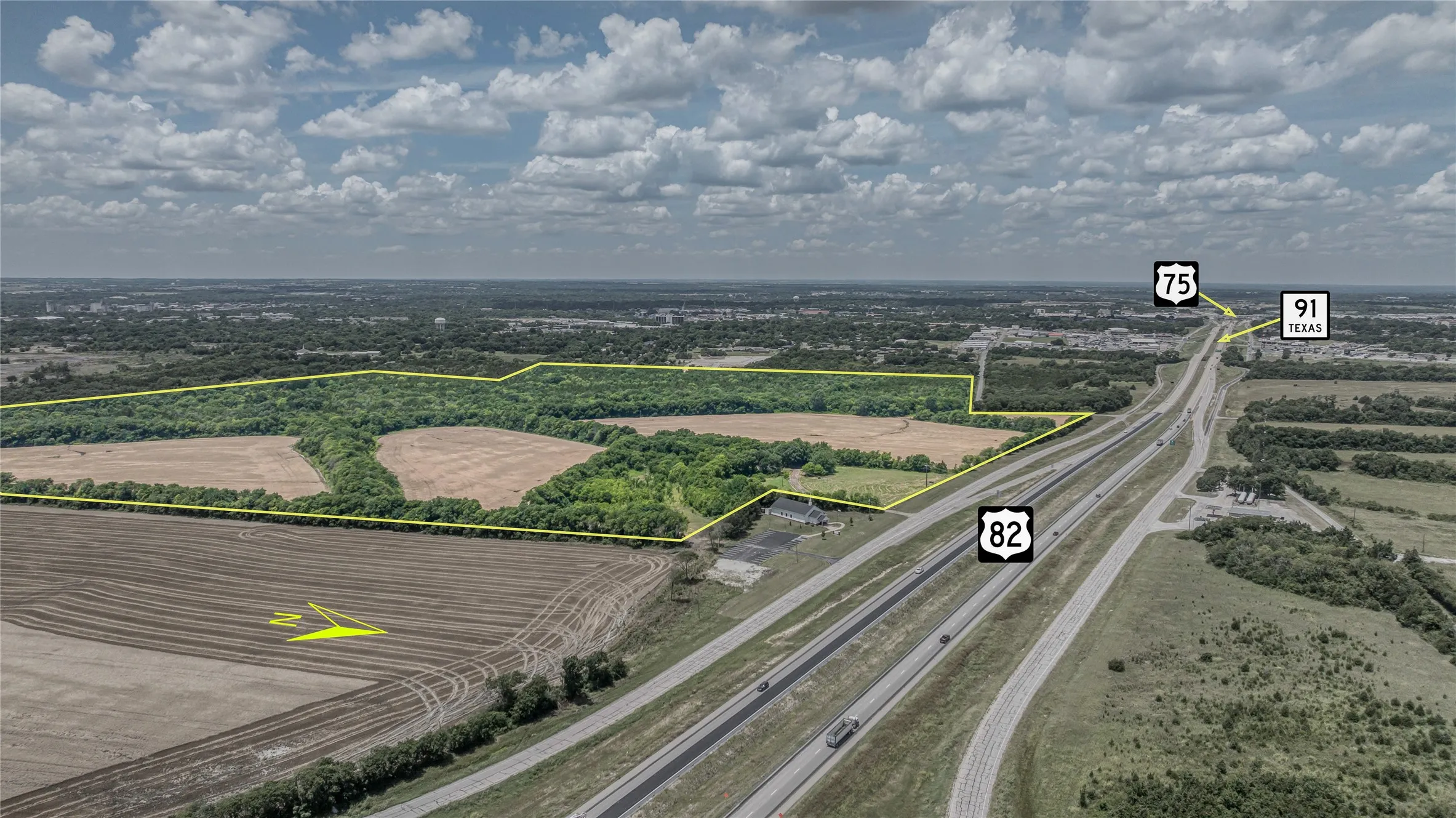 View of property location with property boundaries highlighted