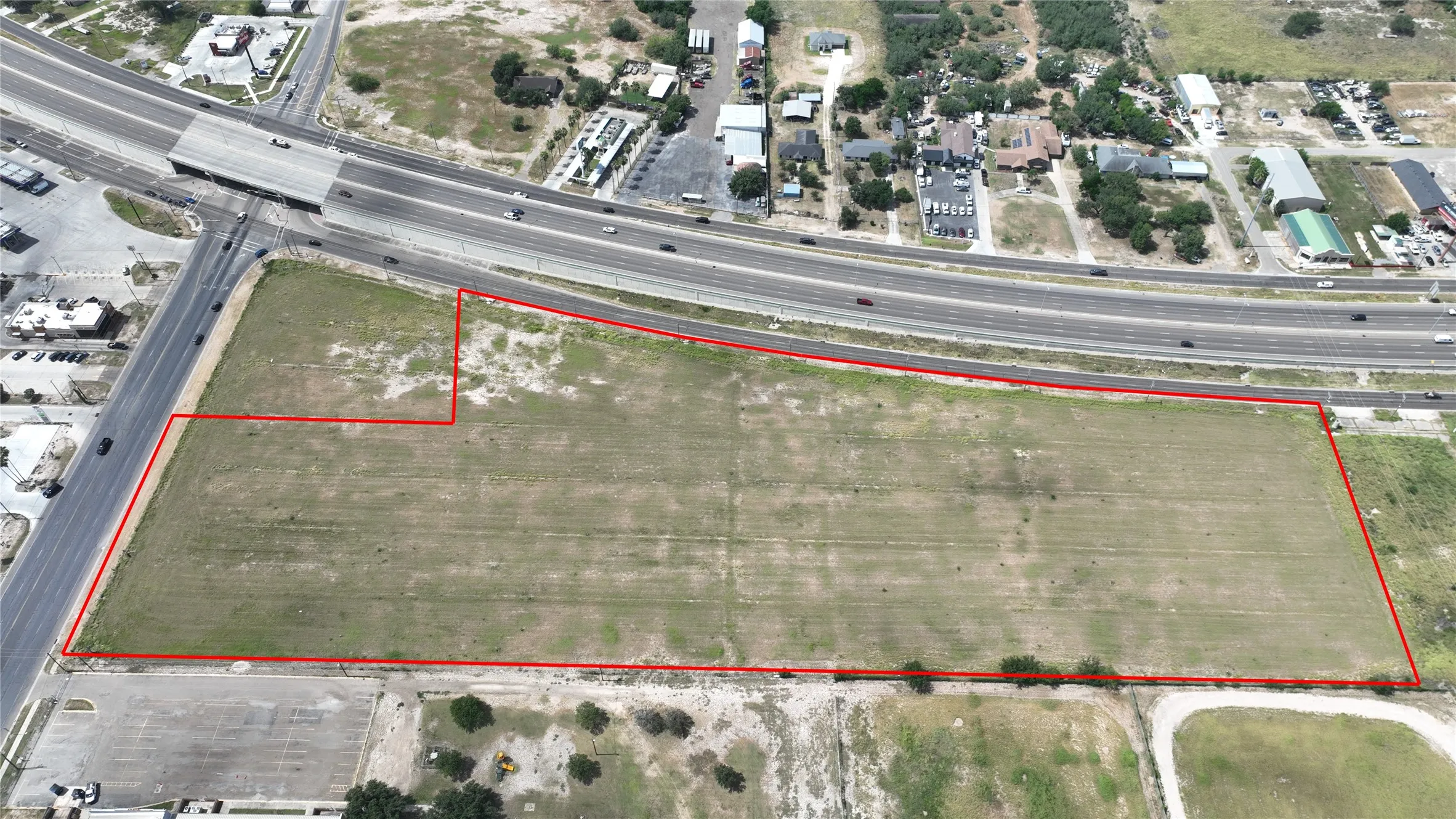 Map / location with property parcel outlined