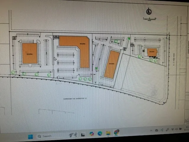 View of potential site development