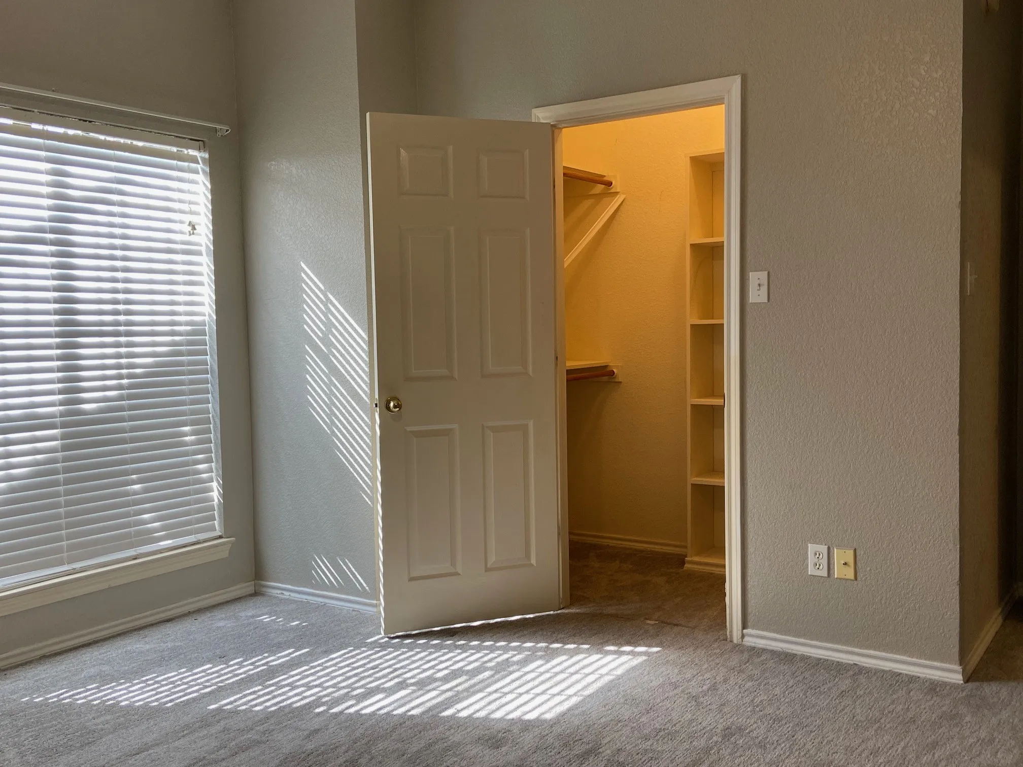 Front guest room with walk-in closet.