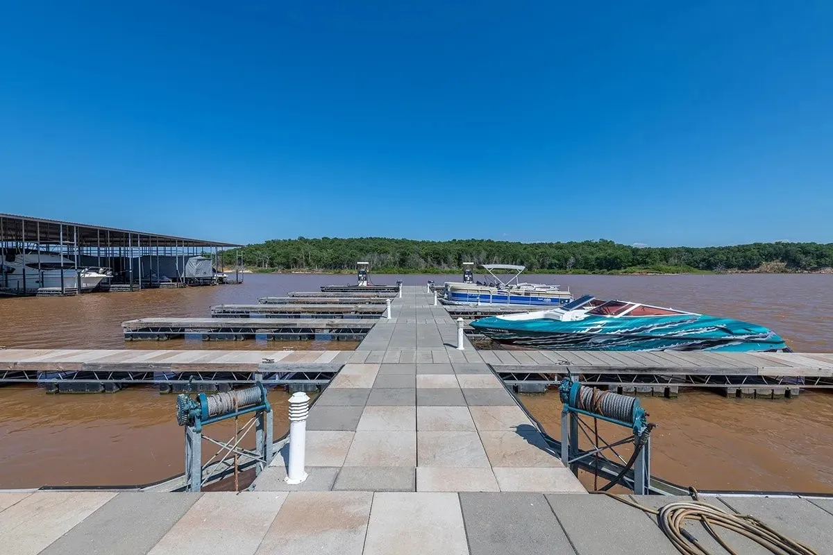 Dock featuring a water view
