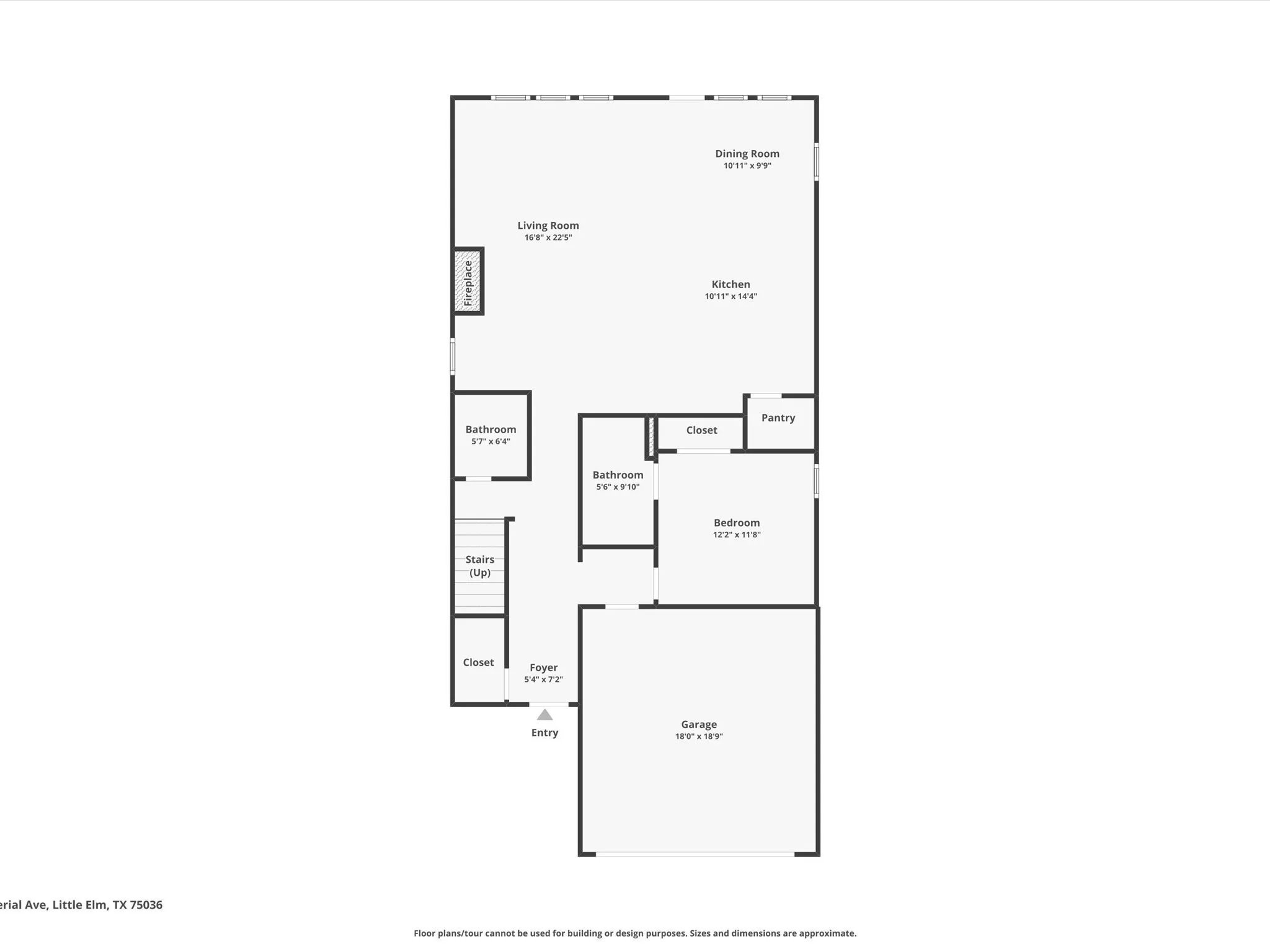 View of floor plan / room layout