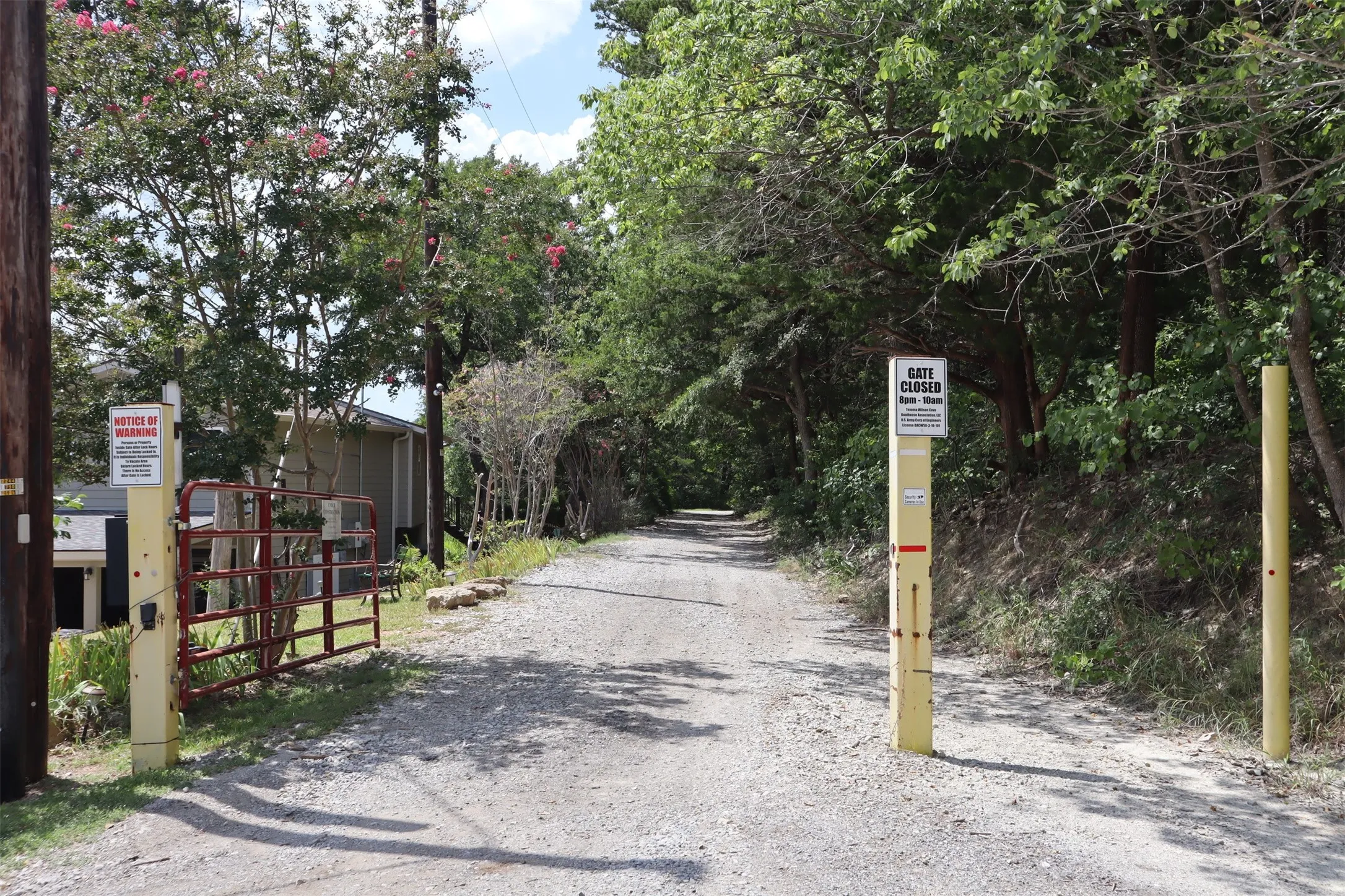 Gate to the dock.