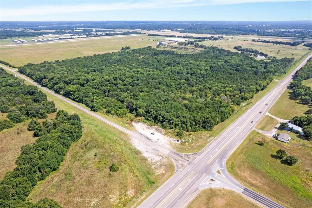 Drone / aerial view of a heavily wooded area