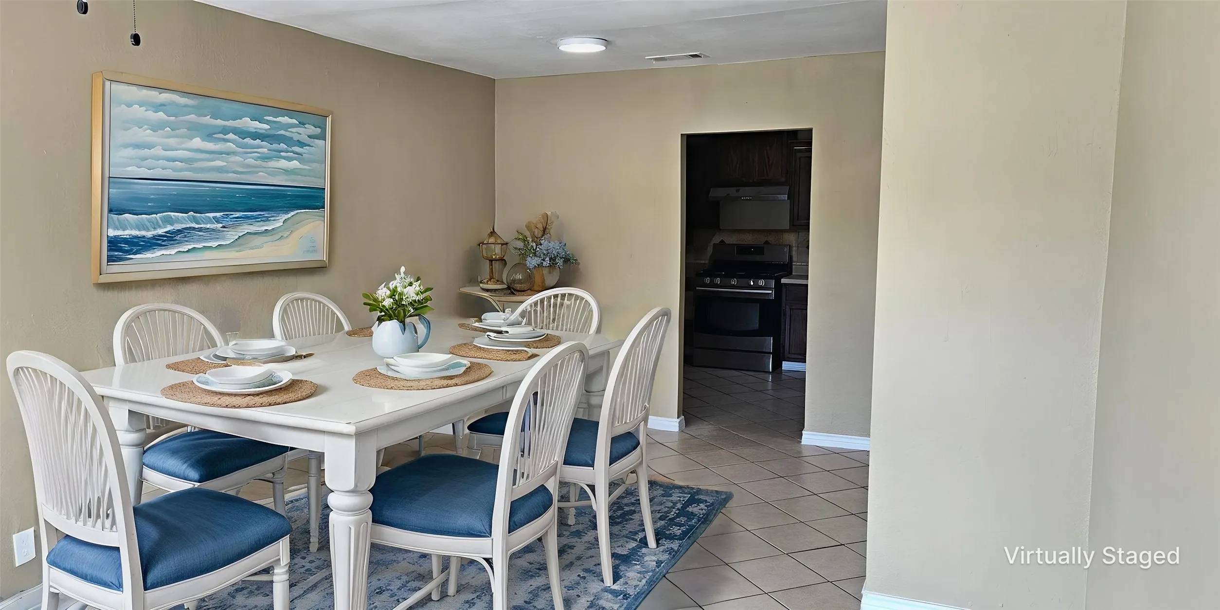 Spacious Dining with room for a large table