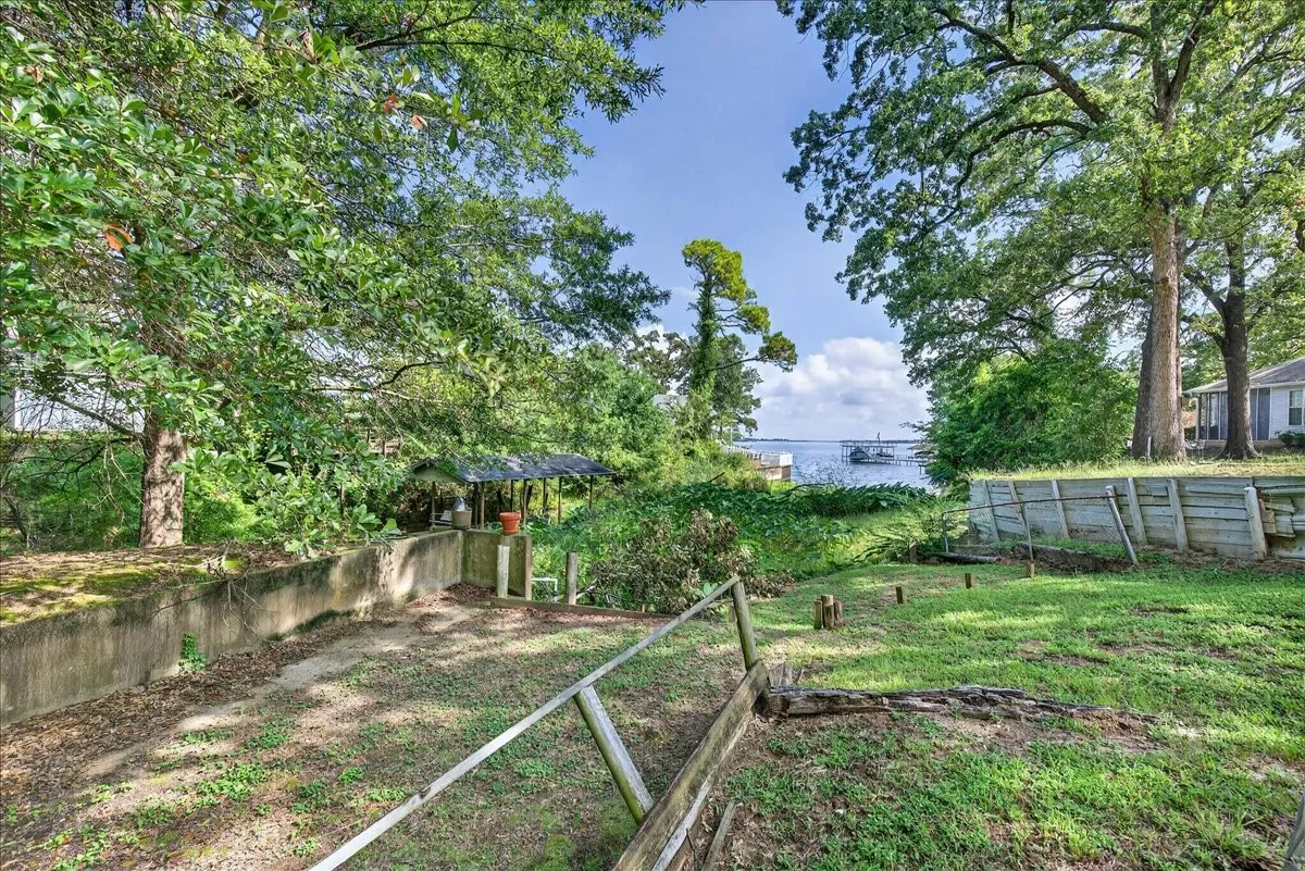 View of yard featuring a water view