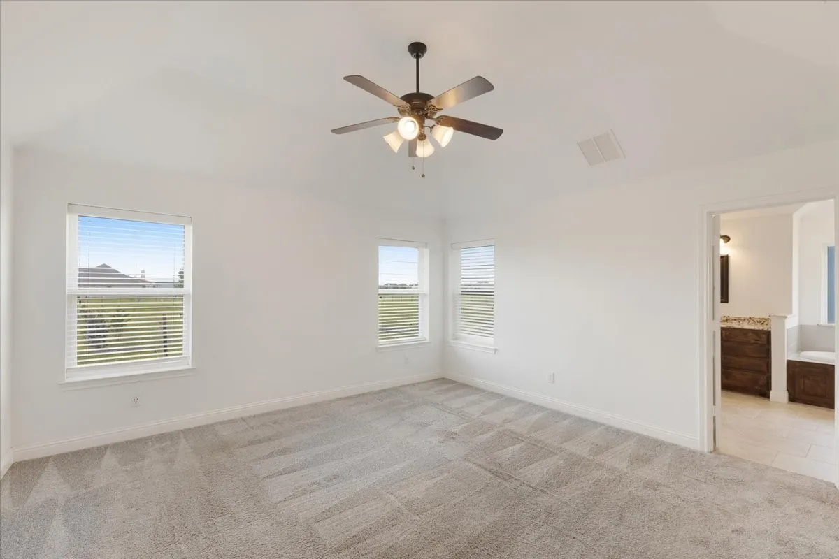 Spacious master with plenty of natural sunlight!
