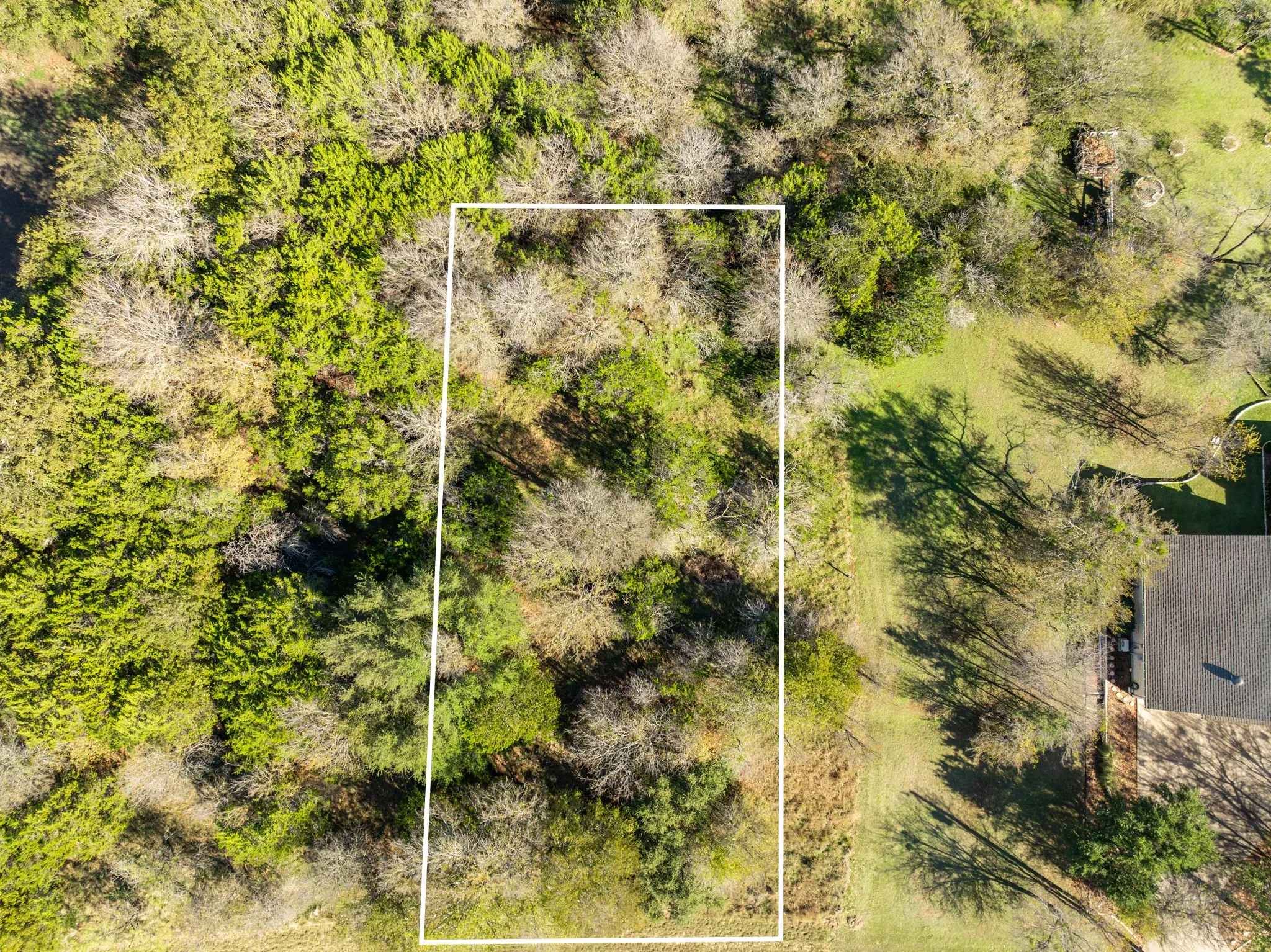 View of property location with property parcel outlined