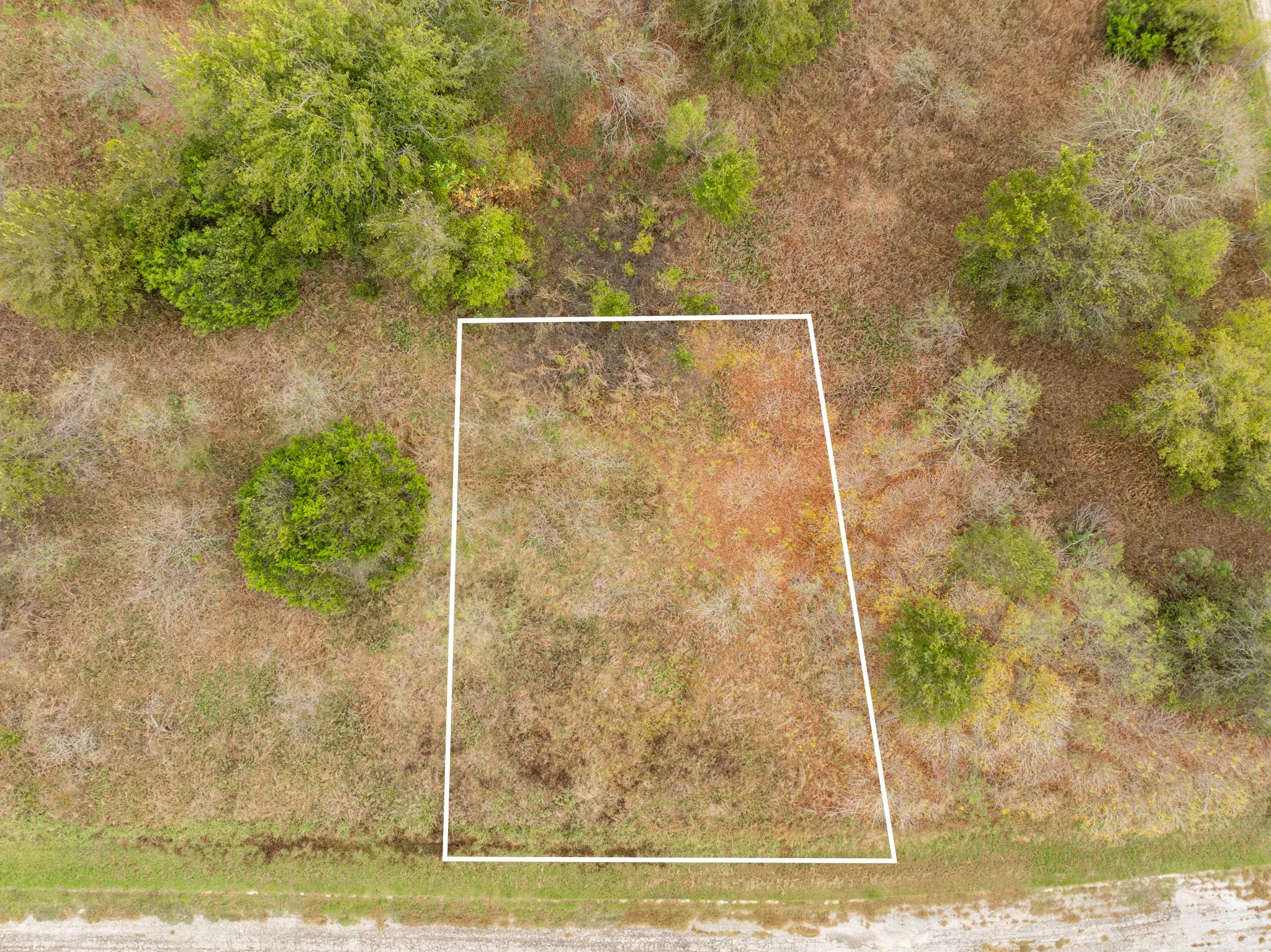 View of property location with property parcel outlined
