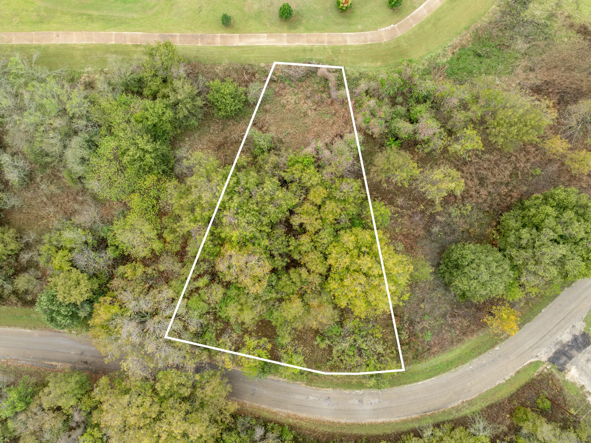 View of property location with property parcel outlined