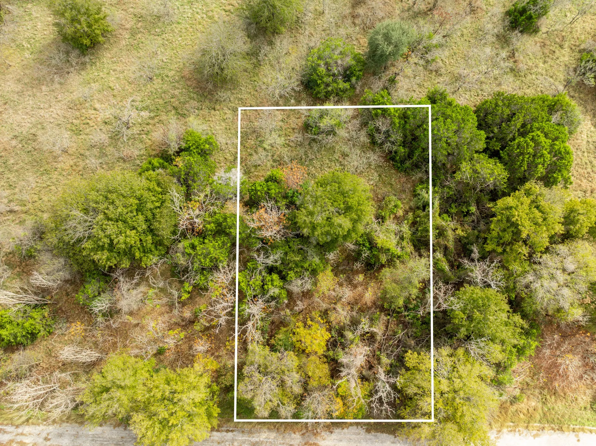 View of property location with property parcel outlined