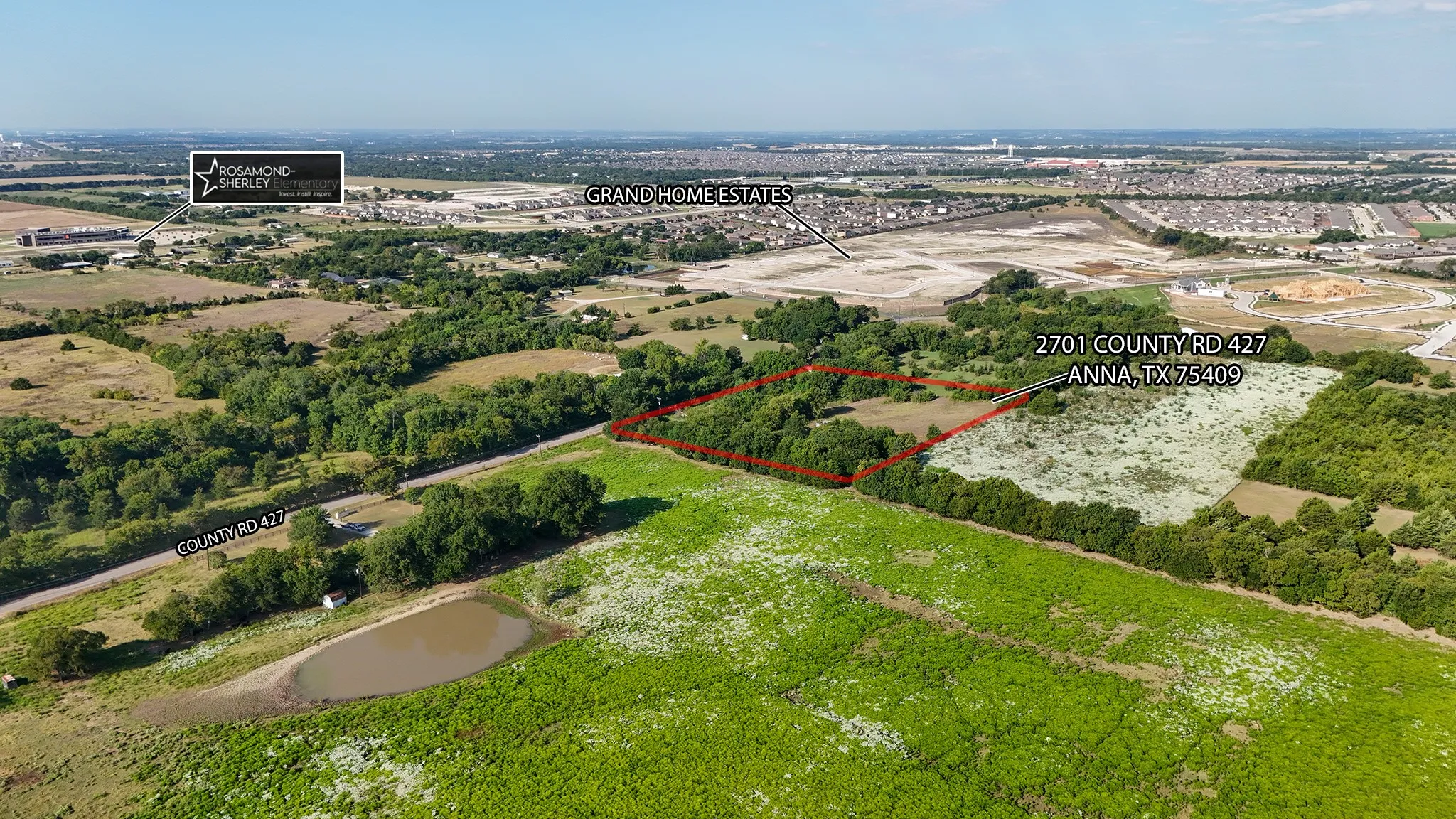 Aerial view of property's location featuring property boundaries highlighted