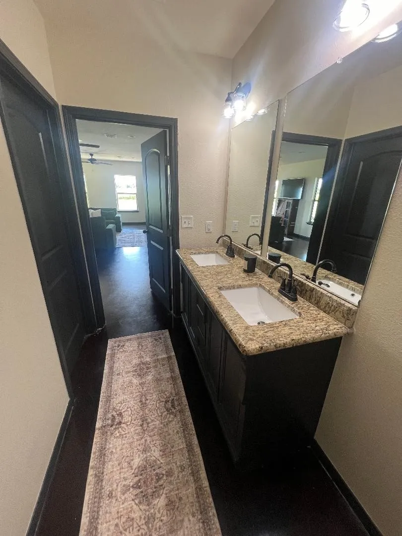 Full bath with double vanity