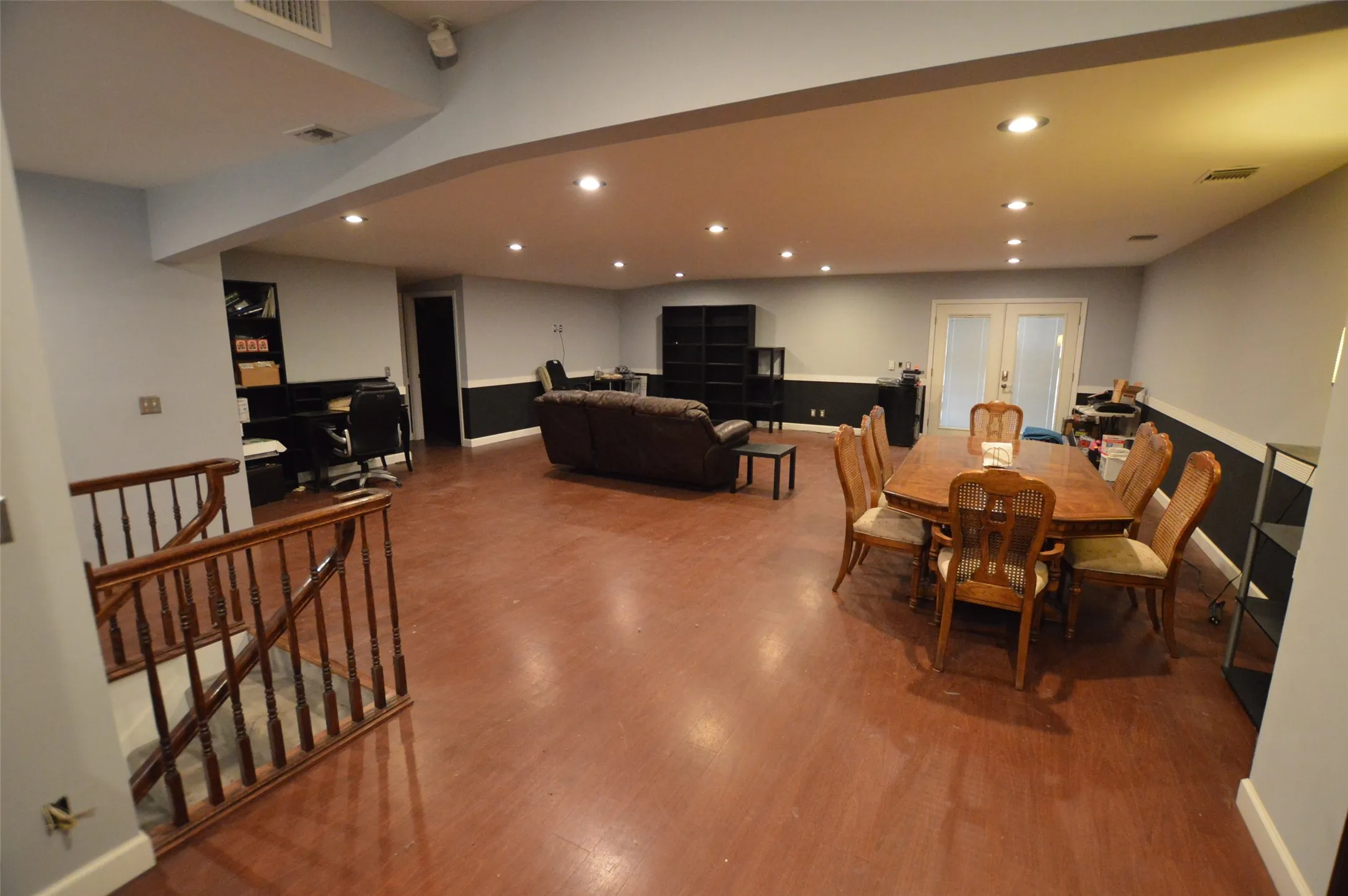Dining room right off kitchen for meal time ease