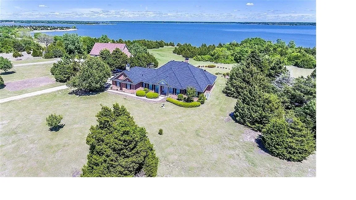 View from above of property featuring a large body of water