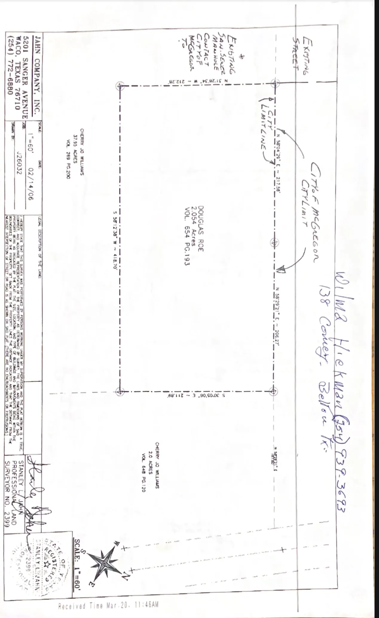 Survey map / technical document