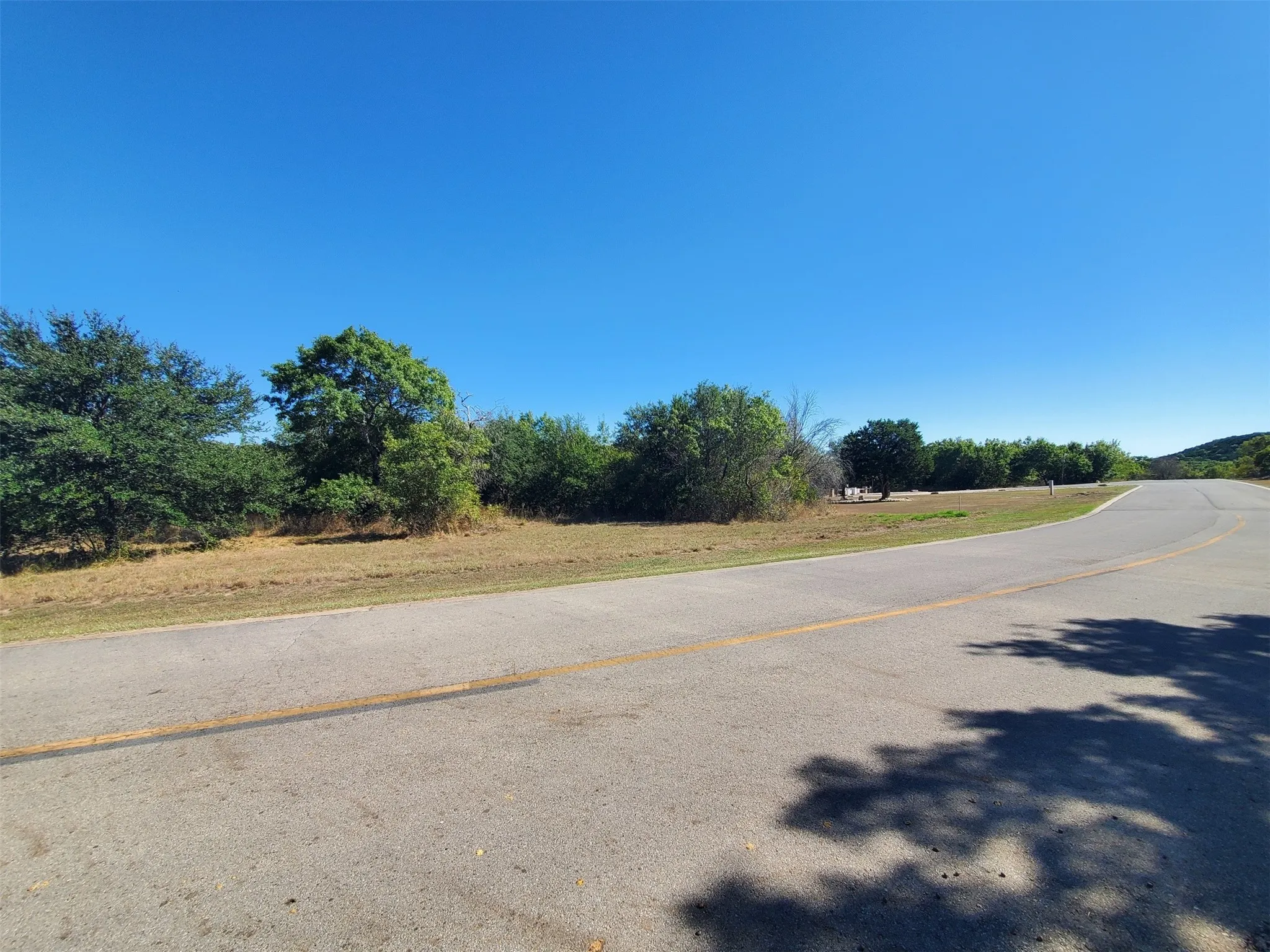 Greenbelt located to the right of the lot