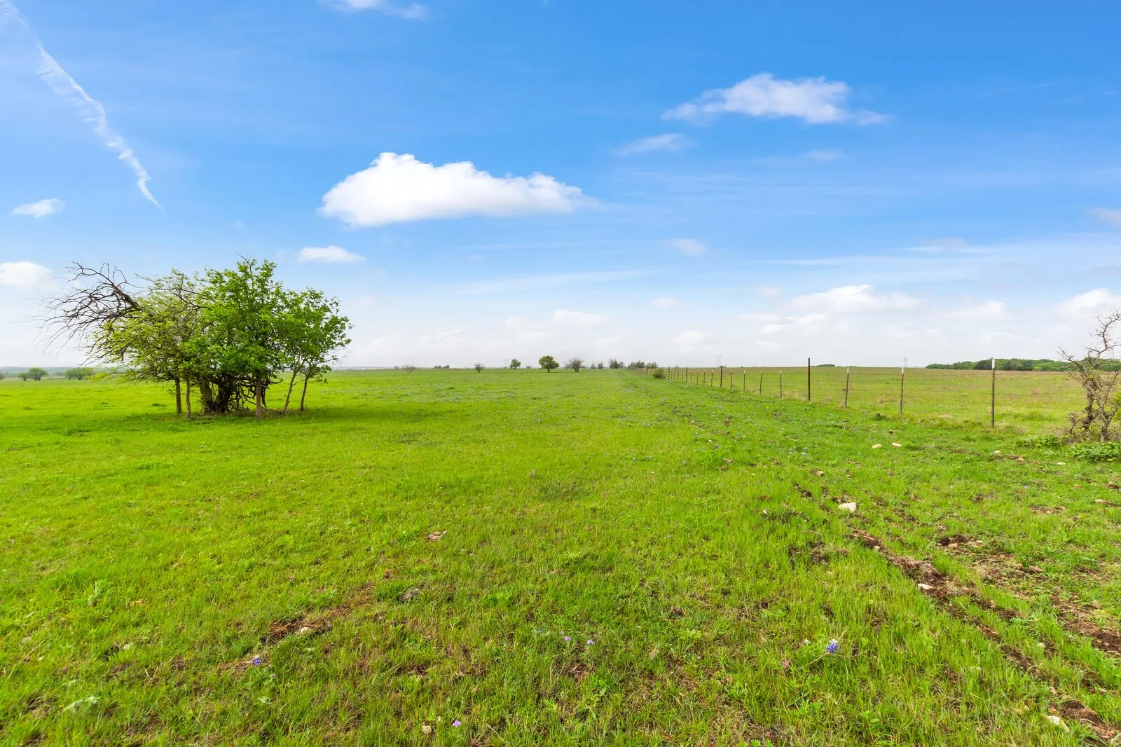 View of yard with a rural view